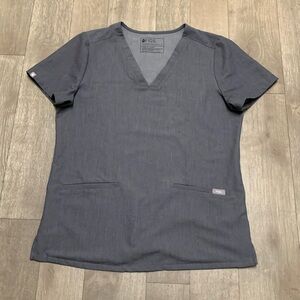 Womens Figs‎ Nursing Work Medical Scrub Pocket Top Shirt